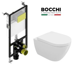 Изображение товара Инсталляция Bocchi с унитазом Bocchi Venezia 1295-001-0129, сиденье микролифт, комплект