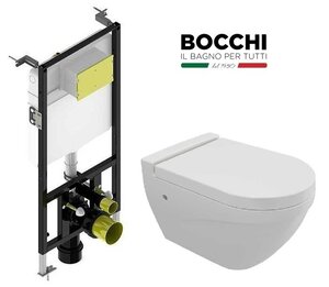 Изображение товара Инсталляция Bocchi с унитазом Bocchi Taormina Arch 1012-001-0129, сиденье микролифт, комплект