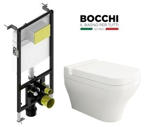 Изображение товара Инсталляция Bocchi с унитазом Bocchi Scala Arch 1080-001-0129 белый комплект