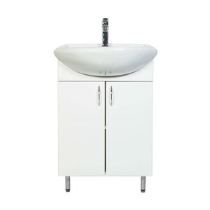 Изображение товара Тумба с раковиной Orange Роса, напольная, белый, Smart Pack ,LA-45TUW+RA