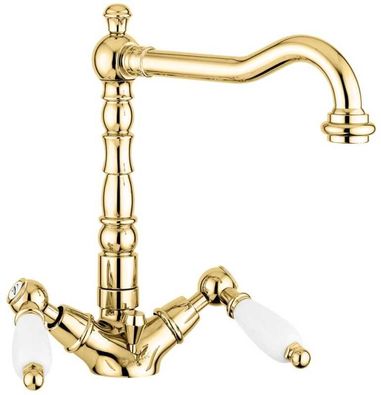 Изображение товара Смеситель Emmevi Deco Ceramic 121613OR для раковины, золото Изображение товара Смеситель Emmevi Deco Ceramic 121613OR для раковины, золото