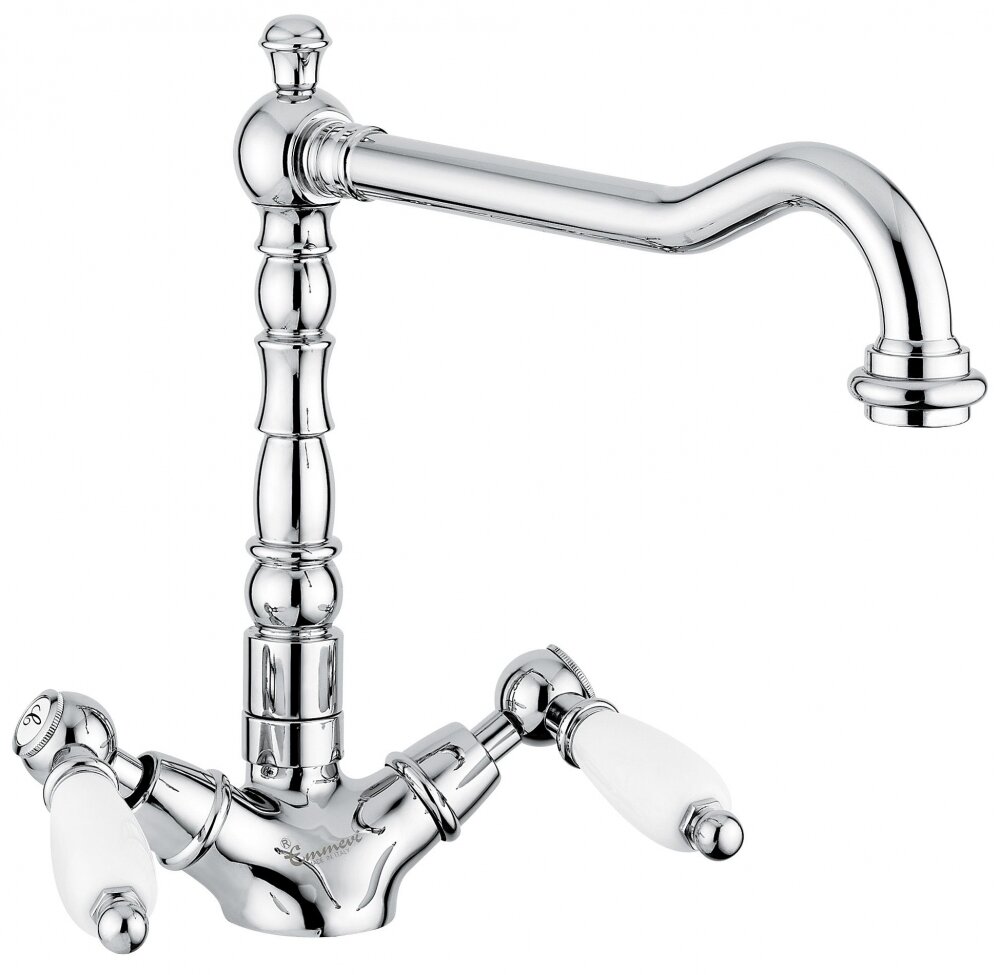 Изображение товара Смеситель для кухни Emmevi Deco Ceramic 121617CR хром итальянский дизайн