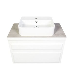 Изображение товара Тумба с раковиной Orange Modi Modi-75TU+RA, подвесная, белый