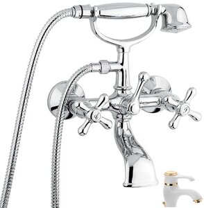 Изображение товара Смеситель для ванны и душа Emmevi Deco Classic 12011BO белый золото