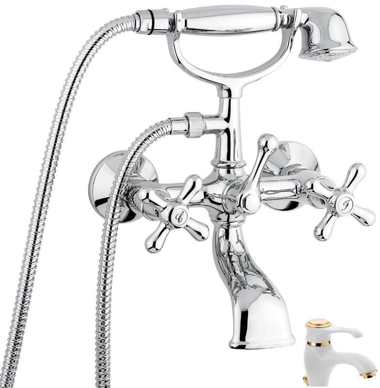Изображение товара Смеситель для ванны и душа Emmevi Deco Classic 12011BO с автоматическим переключателем Изображение товара Смеситель для ванны и душа Emmevi Deco Classic 12011BO с автоматическим переключателем