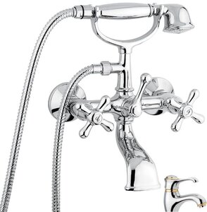 Изображение товара Смеситель для ванны и душа Emmevi Deco Classic 12011CO, хром/золото