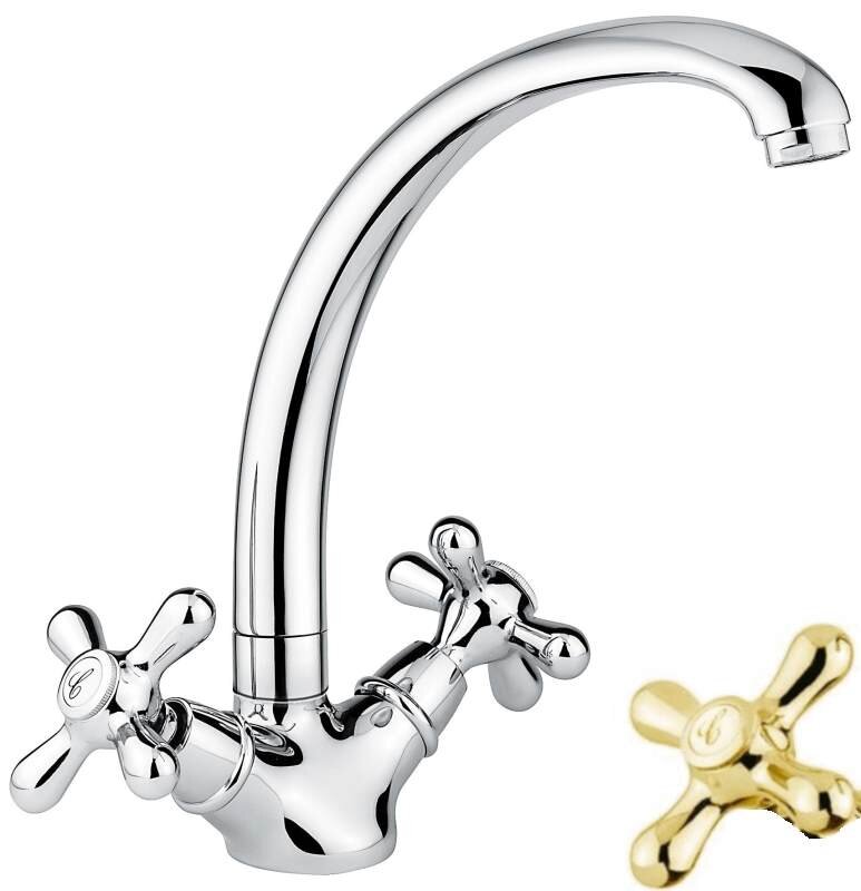Изображение товара Смеситель для кухни Emmevi Deco Classic 12717OR, золото