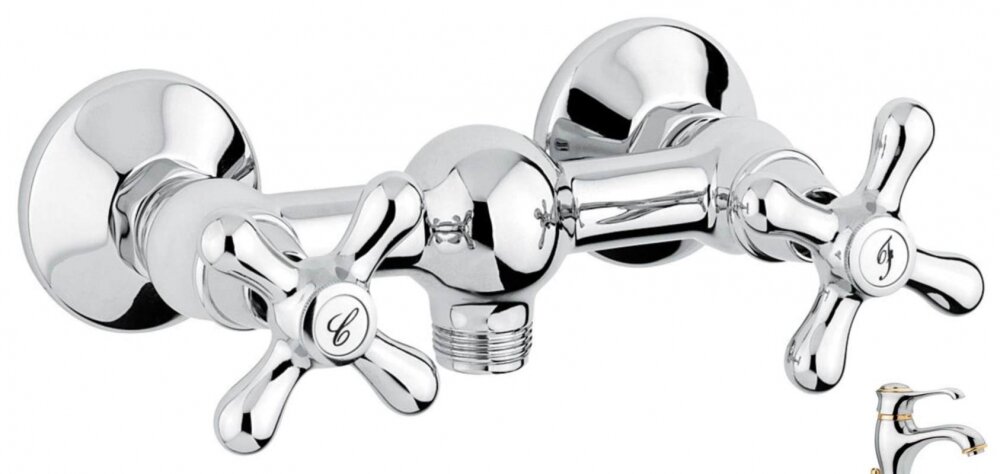 Изображение товара Смеситель Emmevi Deco Classic 12002CO для душа, хром/золото