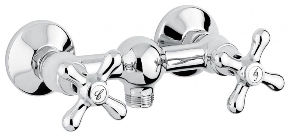 Изображение товара Смеситель для душа Emmevi Deco Classic Хром с двухвентильным управлением Изображение товара Смеситель для душа Emmevi Deco Classic Хром с двухвентильным управлением