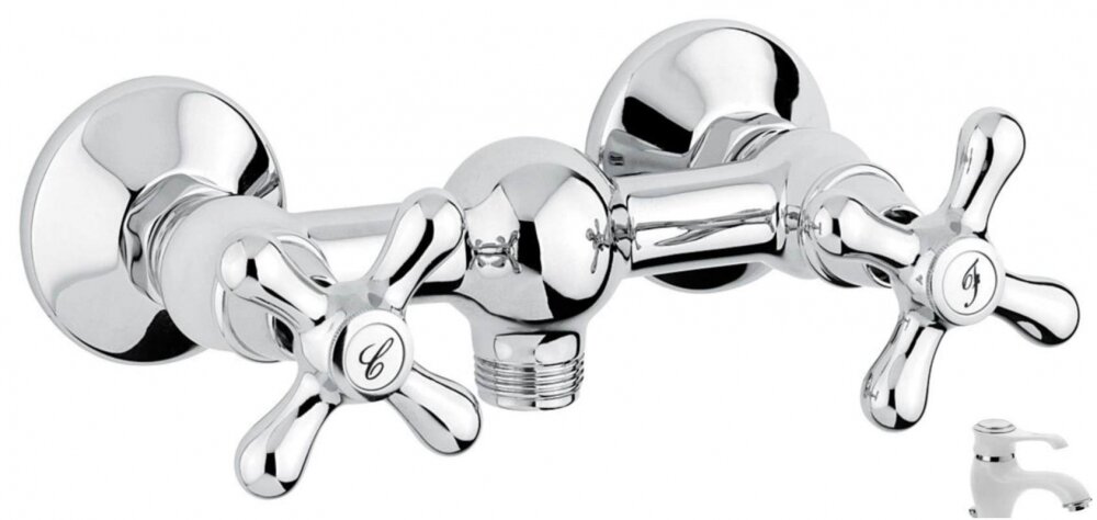 Изображение товара Смеситель для душа Emmevi Deco Classic хром итальянский дизайн Изображение товара Смеситель для душа Emmevi Deco Classic хром итальянский дизайн
