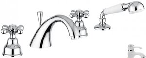 Изображение товара Смеситель для ванны и душа Emmevi Deco Classic 12120BC белый хром