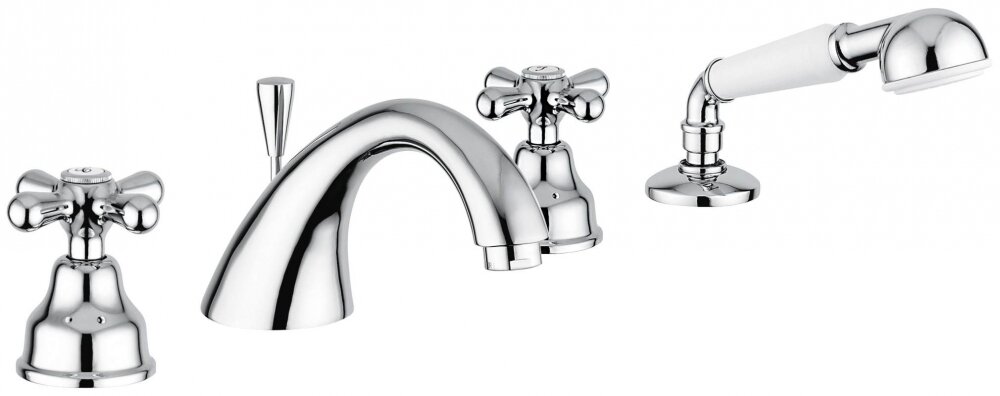 Изображение товара Смеситель для ванны и душа Emmevi Deco Classic 12120CR, хром Изображение товара Смеситель для ванны и душа Emmevi Deco Classic 12120CR, хром