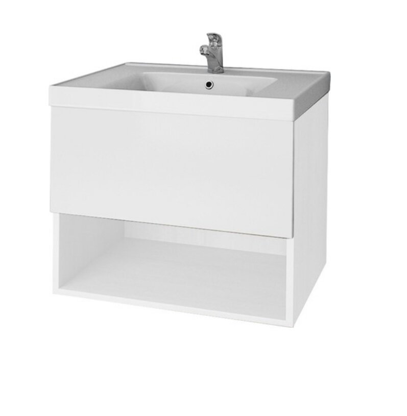 Изображение товара Тумба под раковину Dreja Perfecto 60 см, 99.0806 подвесная, белый глянцевый