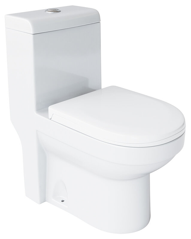 Изображение товара Напольный унитаз моноблок Laguraty 20980W безободковый двухрежимный
