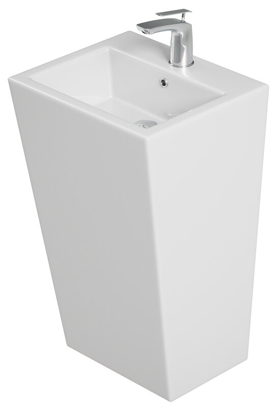 Изображение товара Напольная раковина Laguraty b999 квадратная стильная универсальная 48х48 см