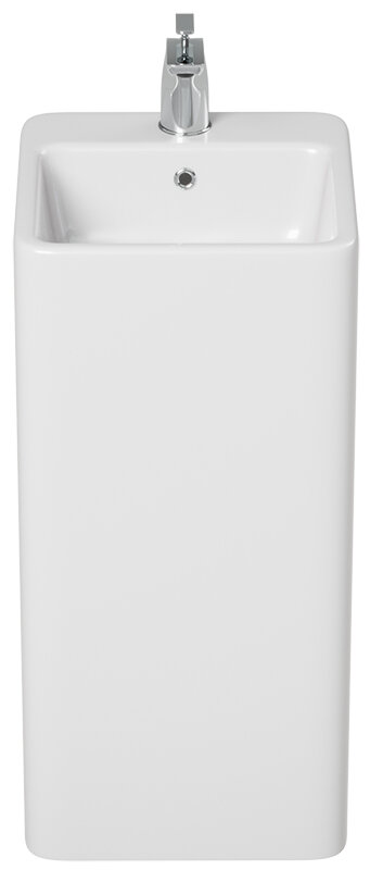 Изображение товара Раковина напольная Laguraty 3010W 40х40х83 см белая с переливом