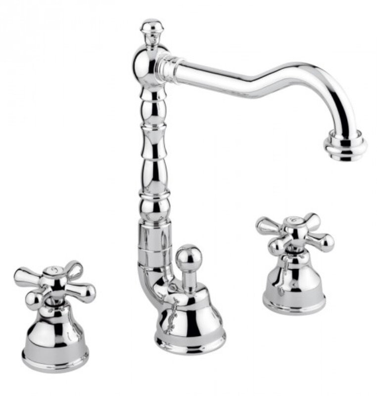 Изображение товара Смеситель для раковины Emmevi Deco Old 12643CR хром италия двухрычажный