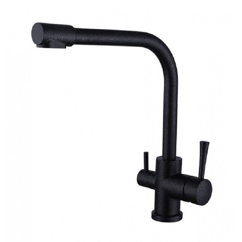 Изображение товара Смеситель Kaiser Merkur 26044-2 Black Marble, для кухни под фильтр, черный мрамор