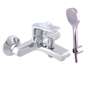 Изображение товара Смеситель для ванны и душа Rav-Slezak Colorado CO154.5/1, с душевым гарнитуром, фиксированный держатель, хром