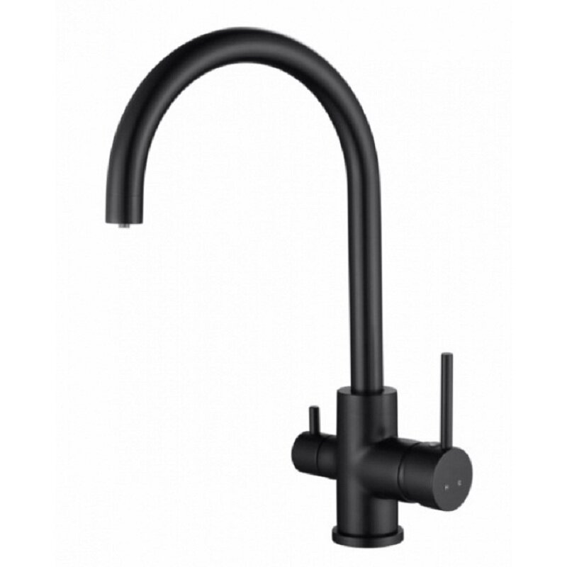 Изображение товара Кухонный смеситель Kaiser Merkur 26744-9 Black-Mat под фильтр, однорычажный, Германия
