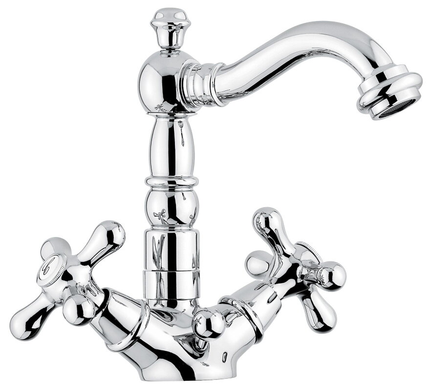 Изображение товара Смеситель для раковины Emmevi Deco Old 12615CR, хром Изображение товара Смеситель для раковины Emmevi Deco Old 12615CR, хром