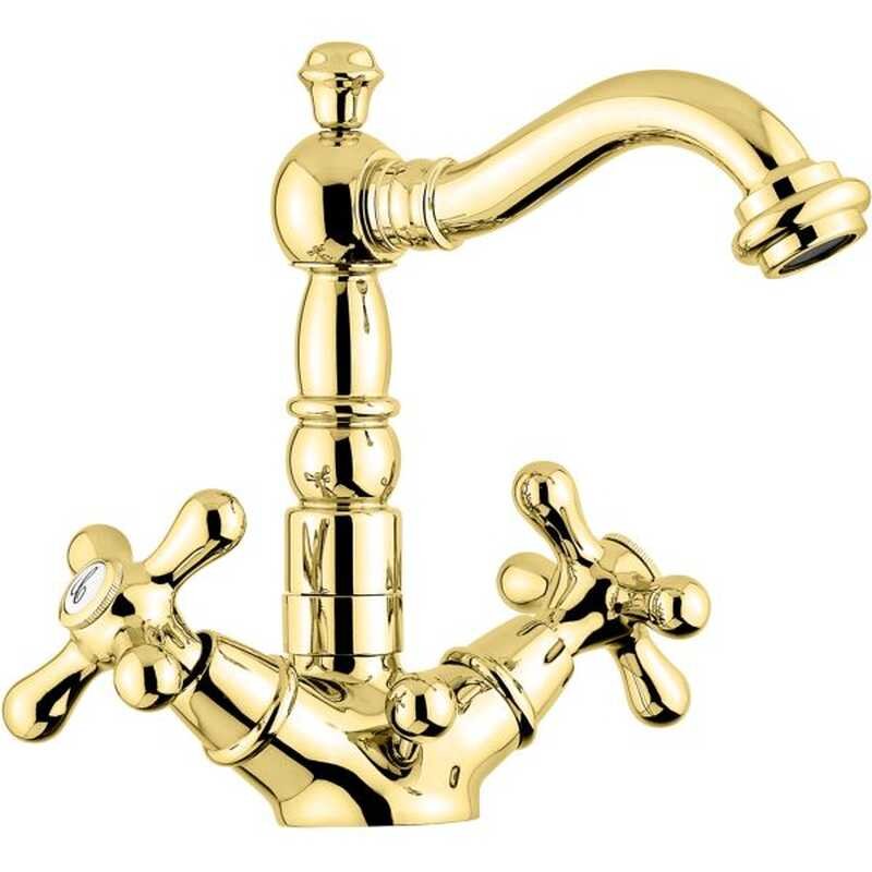 Изображение товара Смеситель для раковины Emmevi Deco Old 12615OR, золото Изображение товара Смеситель для раковины Emmevi Deco Old 12615OR, золото