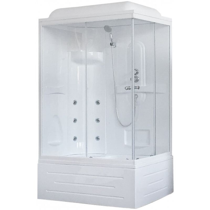Изображение товара Душевая кабина Royal Bath 8100BP2-T 100x80 см гидромассаж с крышей