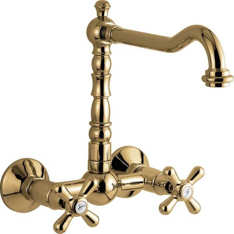 Изображение товара Смеситель для кухни Emmevi Deco Old 12645BR бронза с двух рычагами