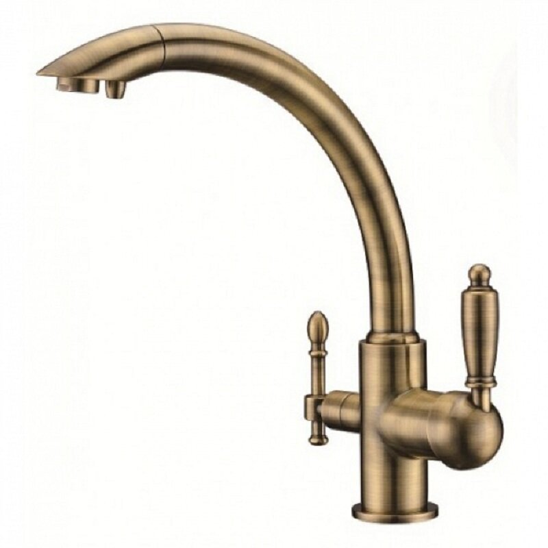 Изображение товара Смеситель Kaiser Vincent 31244-3 Bronze для кухни под фильтр с поворотным изливом