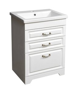 Изображение товара Тумба под раковину Stella Polar Кармела 55 SP-00000177, 56,5 см, напольная, ольха белая