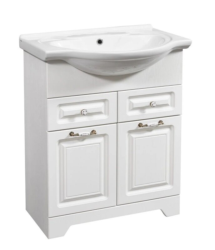 Изображение товара Тумба под раковину Stella Polar Кармела 65 SP-00000173, 65 см, напольная, ольха белая