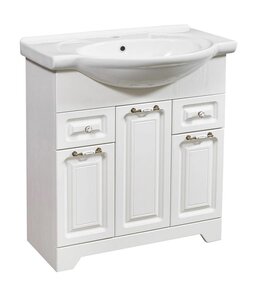 Изображение товара Тумба под раковину Stella Polar Кармела 75 SP-00000174, 75 см, напольная, ольха белая