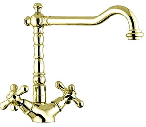 Изображение товара Смеситель для кухни Emmevi Deco Old 12617OR с золотым покрытием