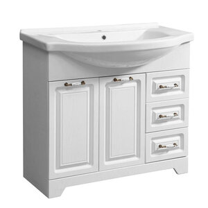 Изображение товара Тумба под раковину Stella Polar Кармела 90 SP-00000175, 90 см, напольная, ольха белая