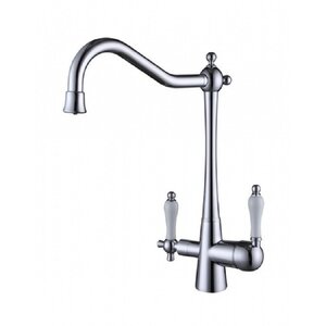 Изображение товара Смеситель Kaiser Vincent 31844 Chrome, для кухни под фильтр, хром/белый