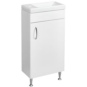 Изображение товара Тумба под раковину Stella Polar Концепт 40 SP-00000232, 40 см, напольная, белая