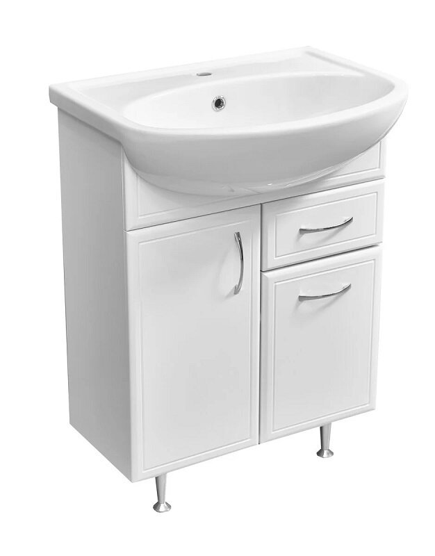 Изображение товара Тумба под раковину Stella Polar Концепт 60 белая напольная 60 см