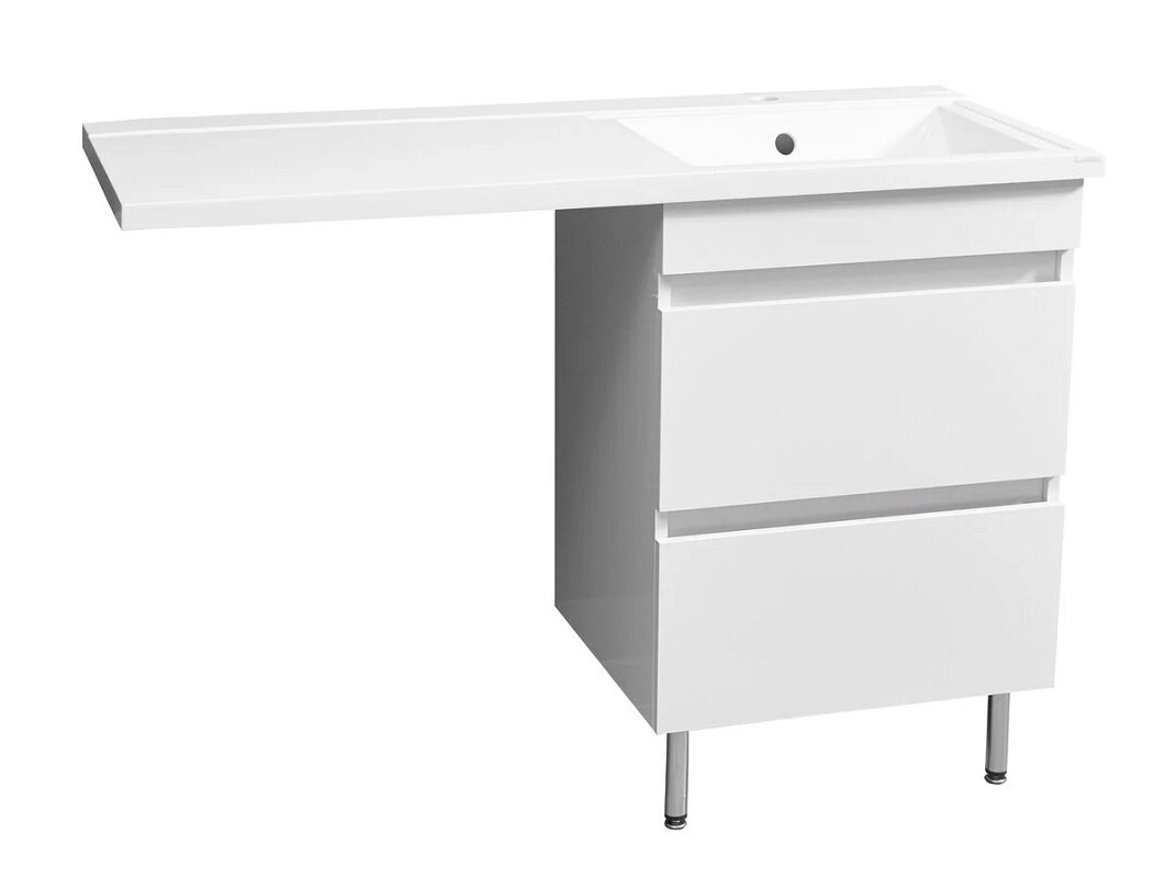 Изображение товара Тумба под раковину Stella Polar Мадлен 120 напольная белая для ванной