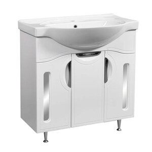 Изображение товара Тумба под раковину Stella Polar Сильва 80 SP-00000202, 80 см, напольная, белая