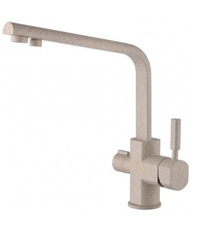Изображение товара Высокий однорычажный смеситель Kaiser Decor 40144-4 Sandbeige для кухни под фильтр