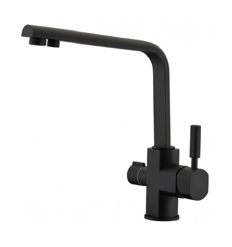 Изображение товара Смеситель Kaiser Decor 40144-9 Black Mat, для кухни под фильтр, черный матовый