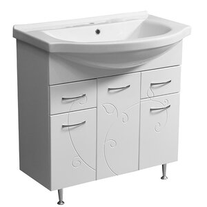 Изображение товара Тумба под раковину Stella Polar Фантазия 80 SP-00000229, 80 см, напольная, белы