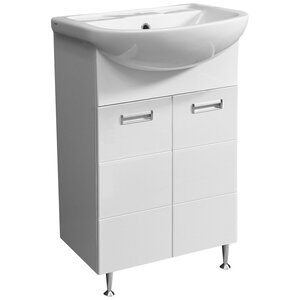 Изображение товара Тумба под раковину Stella Polar Фиора 55 см напольная белая