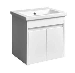 Изображение товара Тумба под раковину Stella Polar Фаворита 50 SP-00000166, 50 см, подвесная, белая