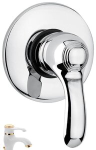 Изображение товара Смеситель для душа Emmevi Harmony 22009BO белый золото италия