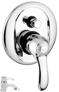 Изображение товара Смеситель для душа Emmevi Harmony 22019BC белый хром