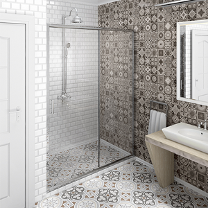 Изображение товара Душевая дверь в нишу Радомир 120 см, 1-63-2-0-0-1080, стекло прозрачное, хром