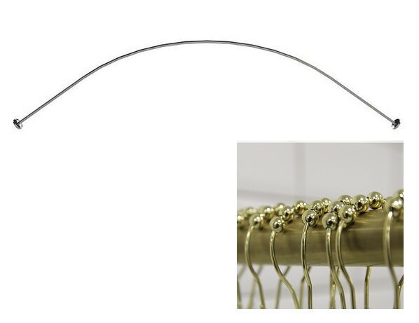 Изображение товара Карниз для ванны Радомир 149x149 см золото нержавеющая сталь стильный дизайн