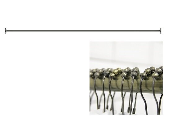 Изображение товара Карниз прямой Радомир 300 см бронза для ванной из нержавейки