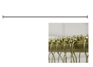 Изображение товара Карниз прямой Радомир 300 см для ванной комнаты, золото